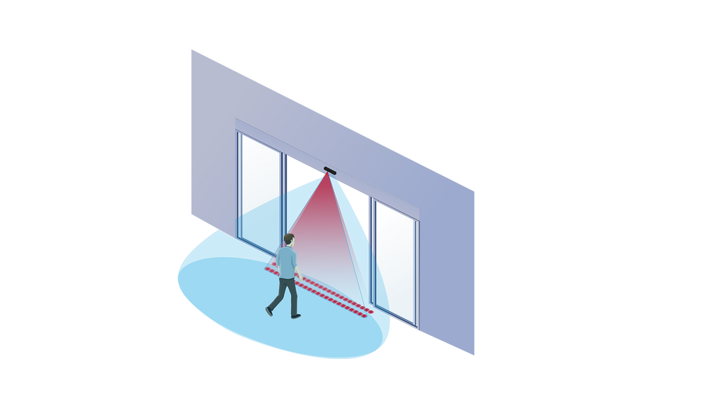 détecteurs pour ouverture et sécurisation des portes coulissantes